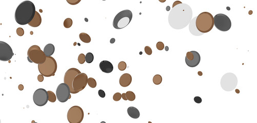  Multicolored confetti on white