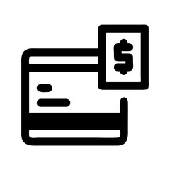 Payment gateway finance icon. Card with checkmark ensuring secure transactions.