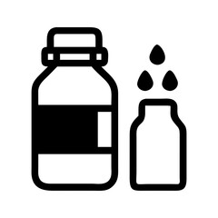 Water bottle hydration icon. Bottle with water ensuring fitness hydration needs.