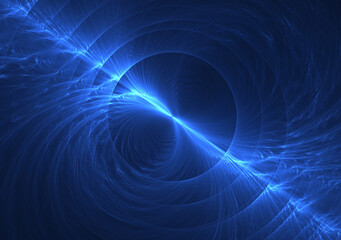 Fractal colored abstract on black background