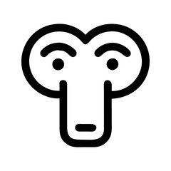 Wireless earbuds tech icon. Earbuds with sound enabling portable audio enjoyment.
