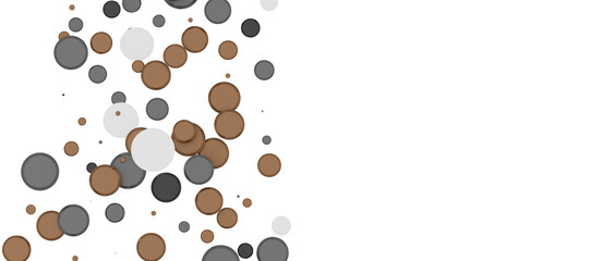 Shower of Elegance: Breathtaking 3D Illustration of Luxurious gold Confetti