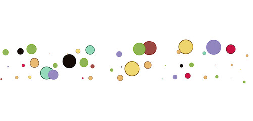  Multicolored confetti on white