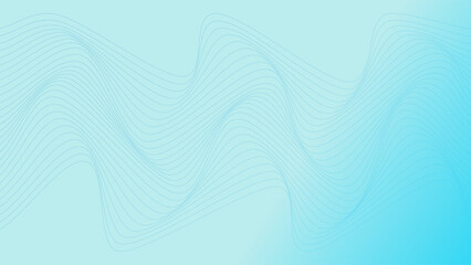 ABSTRACT WAVY LINES BLUE GRADIENT COLOR PATTERN BACKGROUND. GOOD FOR POSTER, WALLPAPER, COVER, FRAME, FLYER, SOCIAL MEDIA, GREETING CARD