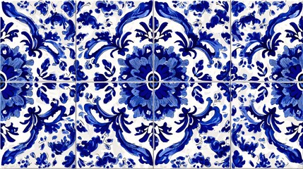 Vibrant Ethnic Folk Ceramic Talavera Style Tile Design for Creative Projects