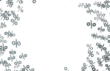 sale digital percent in transparent