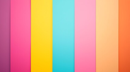 Vibrant vertical stripes in various pastel and bright colors create a lively geometric pattern.