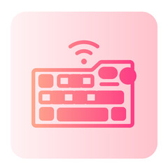 wireless keyboard gradient icon