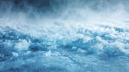 Blue Ice Floor Winter Background Texture for Design Projects