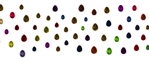 Vintage colorful easter eggs