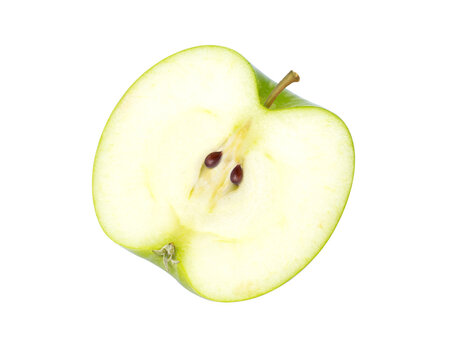 sliced green apple