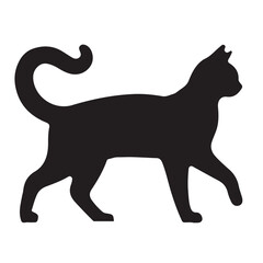 Cat Silhouette Minimalist Design