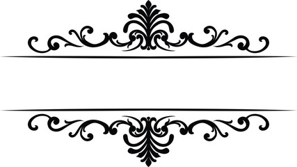 Border Ornament Wedding Vintage Floral Vector Collection