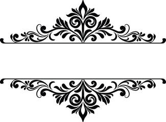 Border Ornament Wedding Vintage Floral Vector Collection