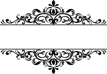 Border Ornament Wedding Vintage Floral Vector Collection