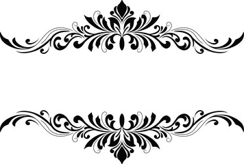 Border Ornament Wedding Vintage Floral Vector Collection