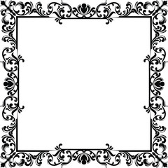Border Ornament Wedding Vintage Floral Vector Collection