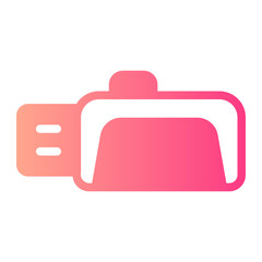 usb drive gradient icon