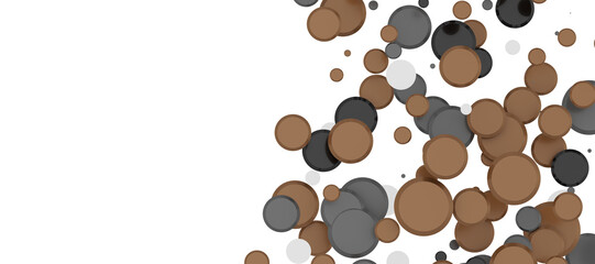 Euphoric Eruption: Magnificent 3D Illustration Showcasing Bursting gold Confetti