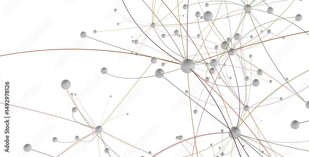 Poster Concept of AI technology, Motion of digital data flow.