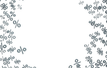 sale digital percent in transparent