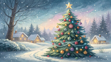 Cozy Holiday  Illustration – AI-Generated Winter Art for Christmas Decor, Cards, and Seasonal Warmth