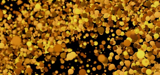 Abstract background with golden circles. Perfect for celebratory designs.