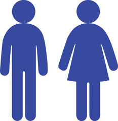 male and female  icon, vector. 