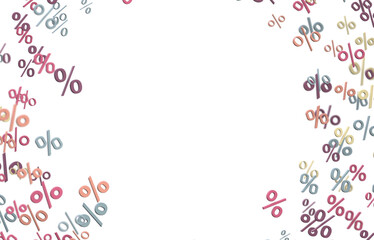 Blurred sale background. 3d