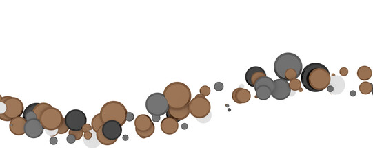 Mesmeric Moments: Mesmeric 3D Illustration Depicting Mesmerizing gold Confetti