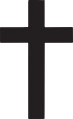 Christian cross - symbol of Christianity flat icon for apps and websites