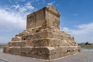 Ancient Persian tomb of Cyrus the Great at Pasargadae