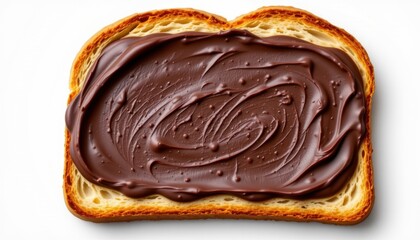 Spreading chocolate hazelnut cream on toast kitchen food photography bright close-up delicious treat