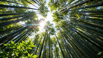 Bamboo forest exploration nature sanctuary photography green environment upward viewpoint natural beauty