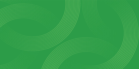 Abstract green glowing geometric lines on dark blue background. Modern shiny blue circle lines pattern. vector illustration.