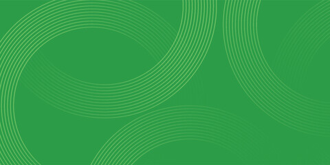 Abstract green glowing geometric lines on dark blue background. Modern shiny blue circle lines pattern. vector illustration.
