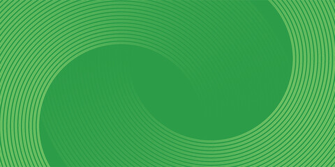 Abstract green glowing geometric lines on dark blue background. Modern shiny blue circle lines pattern. vector illustration.