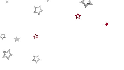 Simple festive background with scattered silver and red stars. Perfect for cards, websites, and more!