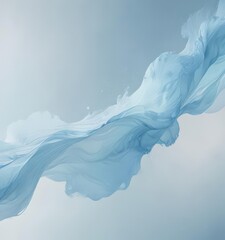 Fototapeta premium Ethereal light blue abstract, calming watercolor effect, background, delicate, air