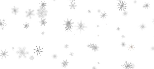 Festive Snowstorm: Magnificent 3D Illustration Showcasing Falling Christmas Snowflakes