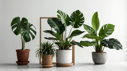 Stylish Indoor Plants in Modern Potted Arrangements