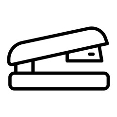 Stapler Vector Line Icon Design