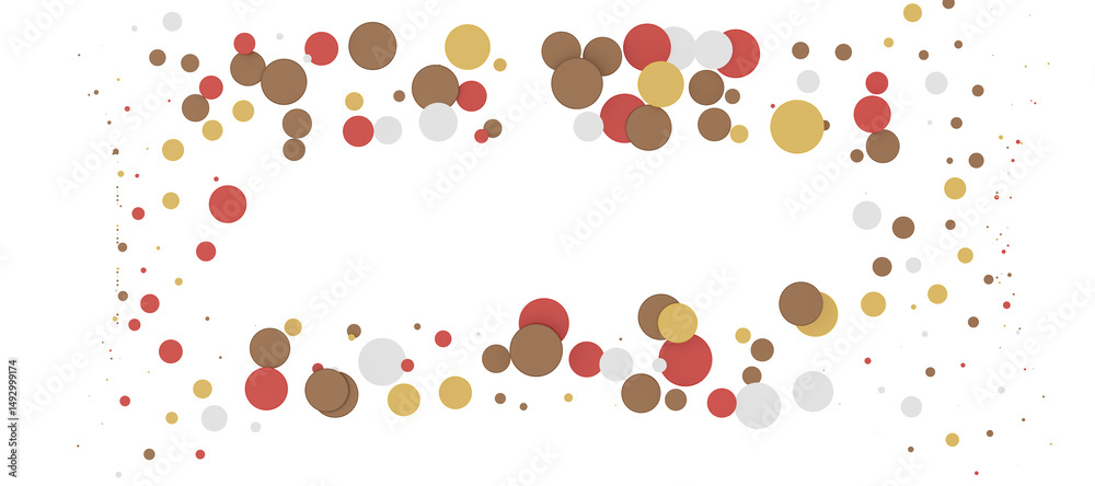 Poster multicolor confetti abstract background with a lot of falling pieces, isolated on a white background