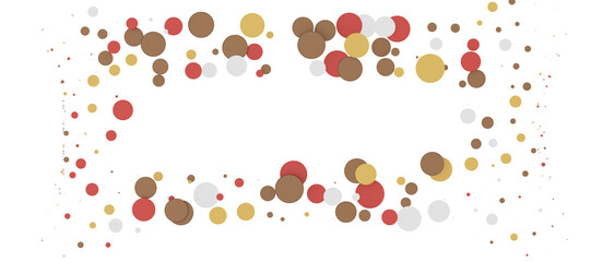 Multicolor confetti abstract background with a lot of falling pieces, isolated on a white background.