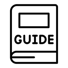 Guide Vector Line Icon Design