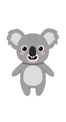 Obraz premium Cheerful Koala Character Standing Upright