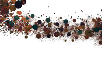 silver confetti explosion festive background