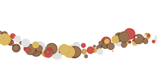 Confetti, paper triangle on the floor, fancy, colorful, celebration party