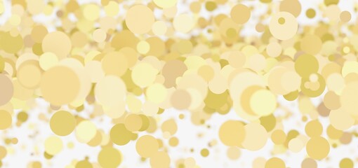 Shimmering gold circles on white. Perfect for celebratory designs.
