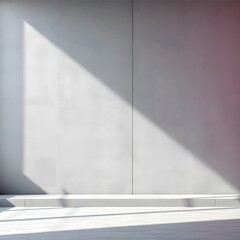 White Concrete Wall: Minimalist Texture with Subtle Cracks